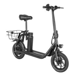 SAMEBIKE SM-C01 Electric Scooter — side view with battery