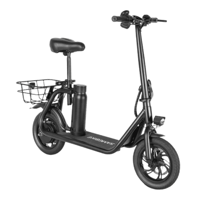 SAMEBIKE SM-C01 Electric Scooter — side view with battery