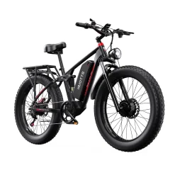 DUOTTS S-26 Vélo Électrique — vue latérale avec batterie